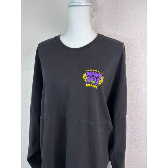 Universal Studio's XL black long sleeve spirit jersey mardi gras carnaval shirt - Picture 2 of 6